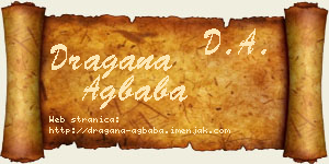 Dragana Agbaba vizit kartica